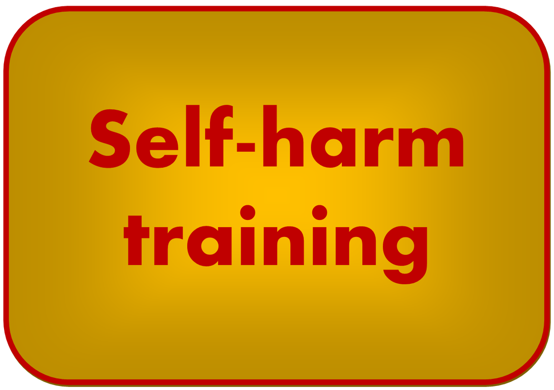 self harm training button